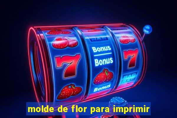 molde de flor para imprimir